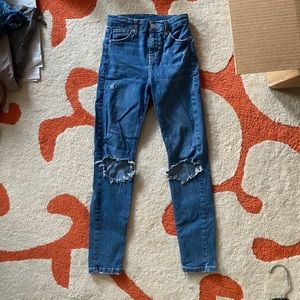 Topshop Ripped Jeans PETITE